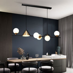 HEIKESZ Nordic Three Head Chandelier Modern Dining Table Lamp Creative Luxury Bar Counter Light