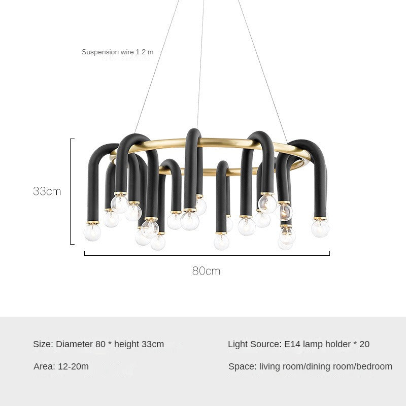 HEIKESZ Modern Ceiling Lamp Luxury Nordic Design for Living Room Bedroom Dining Room Simple Creative Lighting Fixture