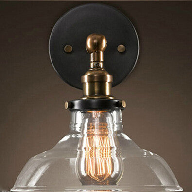 HEIKESZ American Retro Iron Art Wall Lamp Personalized Creative Hotel Wall Lamp Bar Lamp Lighting Batai Wall Lamp american style retro outdoor indoor retro bedroom lamp american-style Industrial wind