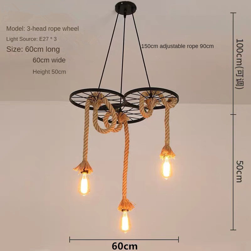 HEIKESZ American Country Pendant Lamp Dining Room/Living Room Bedroom Light Industrial Wind Ceiling Lamp Creative Plant Flowers and Plants Decoration Pendant Lamp LED Light for Bedroom Night Aesthetic Room Lamp