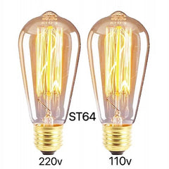 HEIKESZ Classical lamps, Edison light bulbs, art styling tungsten wire classical decoration E27 40W retro nostalgic light bulbs