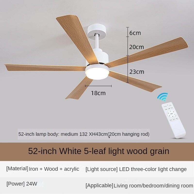 HEIKESZ Nordic 2023 New Ceiling Fan with LED Light Remote Control Modern Minimalist Design for Living Room Dining Room Bedroom