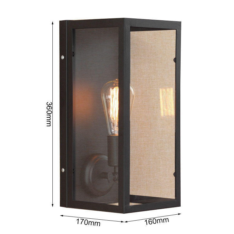 HEIKESZ American Retro Industrial Style Decoration Wall Lamp Bar Restaurant and Cafe Internet Coffee Corridor Aisle Balcony Iron Craft Wall Lamp