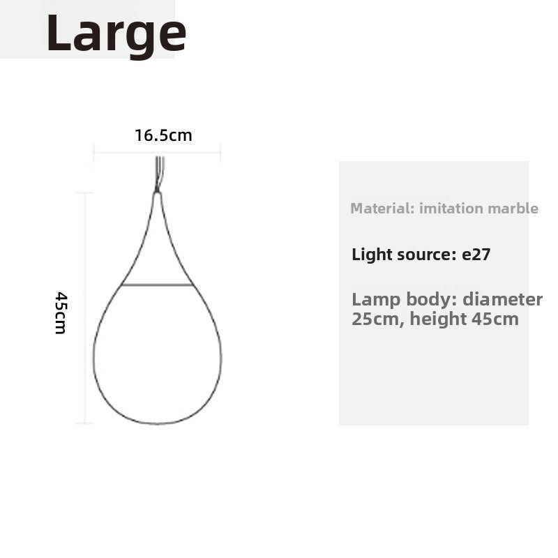 HEIKESZ French Restaurant Chandelier Cloud Marble Light Wabi Sabi Minimalist Creative Bedside Lamp Bar Design Showroom Lighting