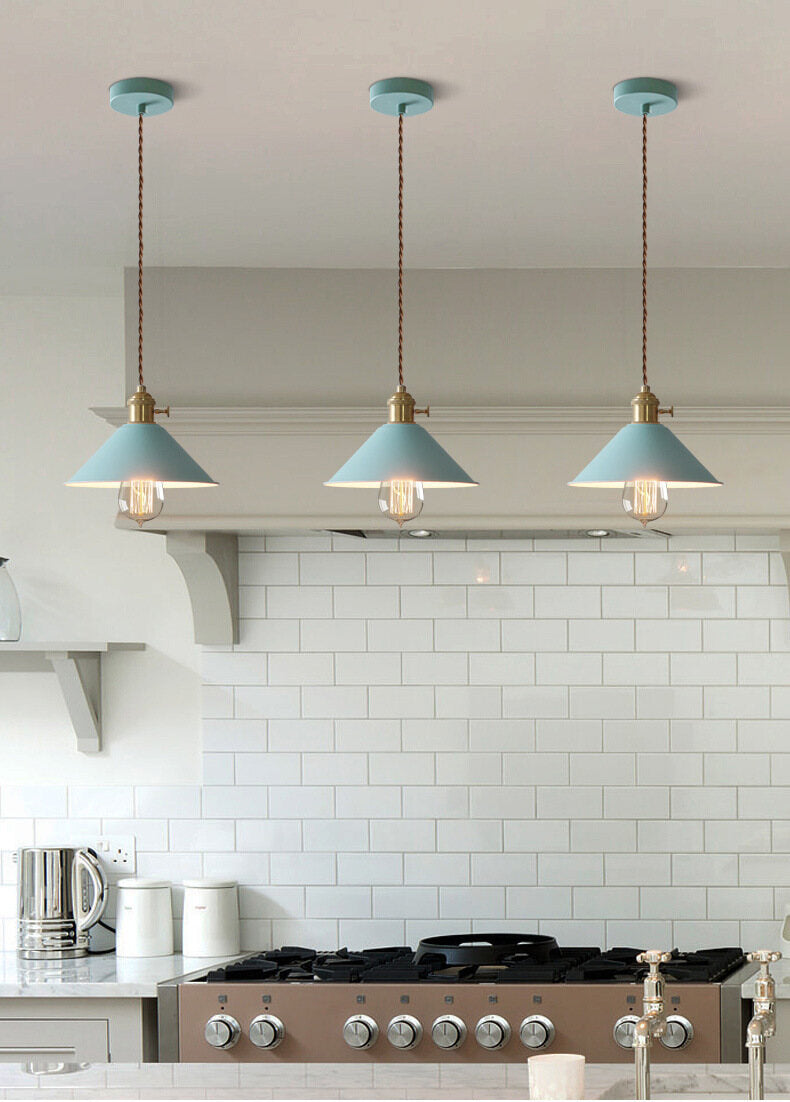 HEIKESZ Nordic Simple Creative Living Room Chandelier Personalized Dining Room Bedroom Study Lamps Simple European Iron Macaron Chandelier american style retro outdoor indoor retro bedroom lamp american-style Industrial wind