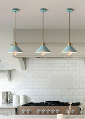 HEIKESZ Nordic Simple Creative Living Room Chandelier Personalized Dining Room Bedroom Study Lamps Simple European Iron Macaron Chandelier american style retro outdoor indoor retro bedroom lamp american-style Industrial wind