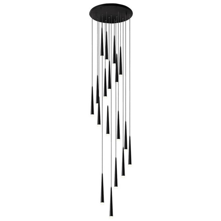 HEIKESZ Rotating Nordic Chandelier Modern Simple Luxury LED Drop Light for Ceiling Dining Kitchen Living Bedroom Pendant Lighting