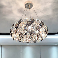 HEIKESZ Postmodern simple light luxury living room hall light bedroom light dining room light bar light room light crystal chandelier lamp light fixtures for celling light
