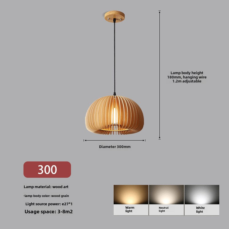 HEIKESZ Nordic Japanese chandelier simple retro study bedroom restaurant hotel famous Internet celebrity pumpkin small chandelier lamps for living room lights lighting for living roomChandelier, restaurant light, living room light