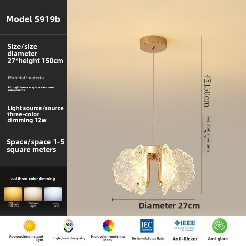 HEIKESZ French Cream Style Ceiling Light Modern Minimalist Luxury Chandelier for Bedroom Bar Hallway Creative Atmosphere Lamp