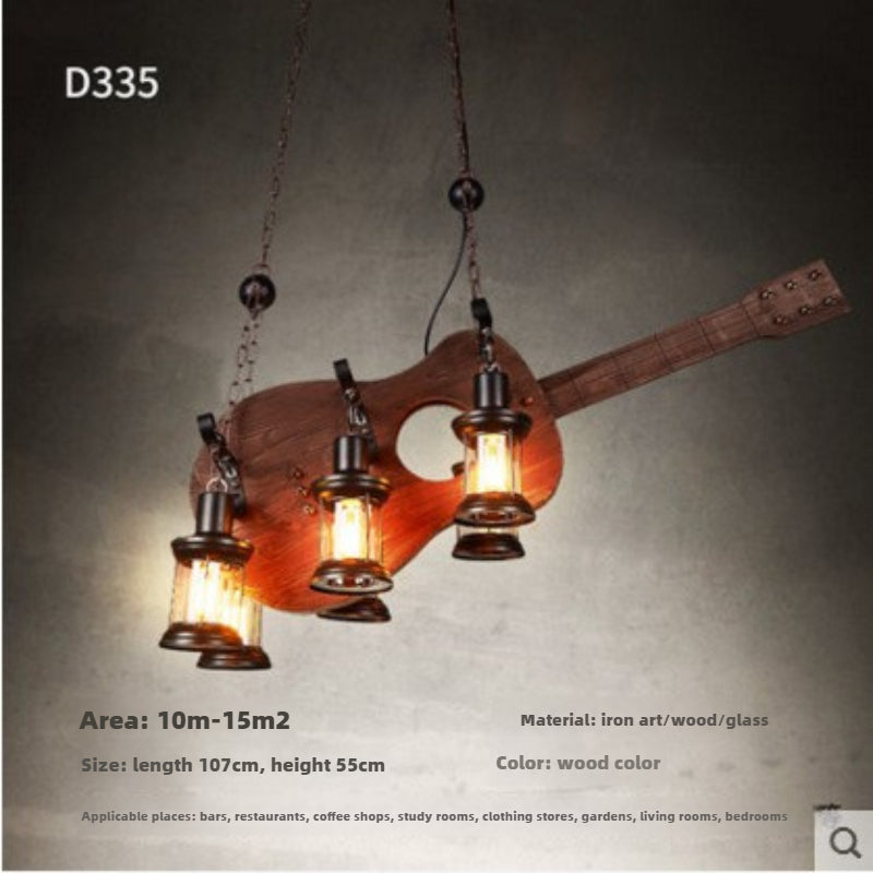HEIKESZ American retro industrial style restaurant shop boat wood chandelier creative bar hotel box nostalgic wood lamps