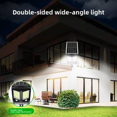 HEIKESZ Solar Motion Sensor Light Outdoor Waterproof LED Wall Lamp Auto On at Night for Garden Yard Pathway