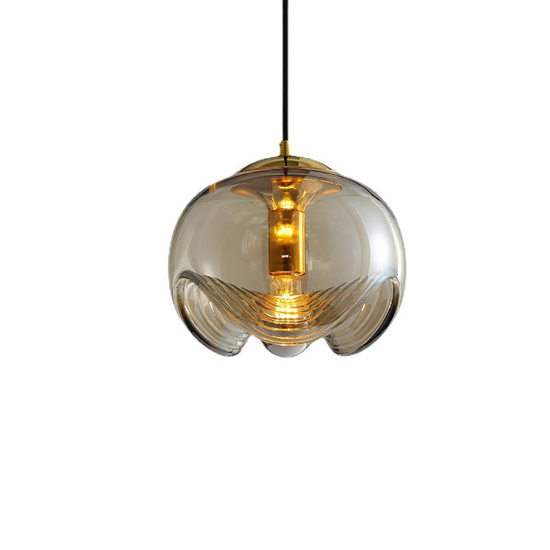 HEIKESZ Modern light luxury medieval European glass chandelier modern simple bedside restaurant bar counter corridor chandelier Chandelier, restaurant light, living room light