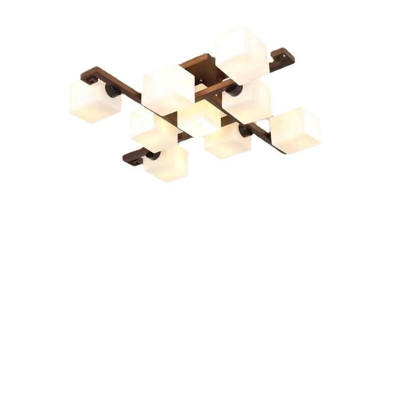 HEIKESZ Chinese Ceiling Lamp Led Solid Wood Simplicity Antique Master Bedroom Living Room Home Hall Light