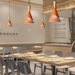 HEIKESZ Nordic industrial wind lamp Internet celebrity creative simple bar restaurant restaurant hot pot shop commercial single head orange chandelier
