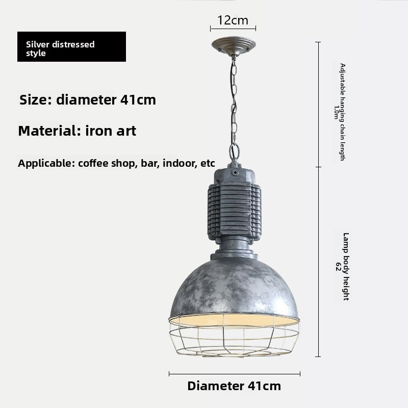HEIKESZ Vintage Industrial Cast Aluminum Ceiling Light Wholesale Retro Pendant Lamp For Restaurant Bar Living Room Clothing Store Creative Lighting
