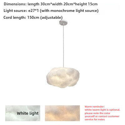 HEIKESZ Designer creative living room cloud light chandelier modern minimalist clothing store decor dining room children's room bedroom chandelier lamp light fixtures for celling light