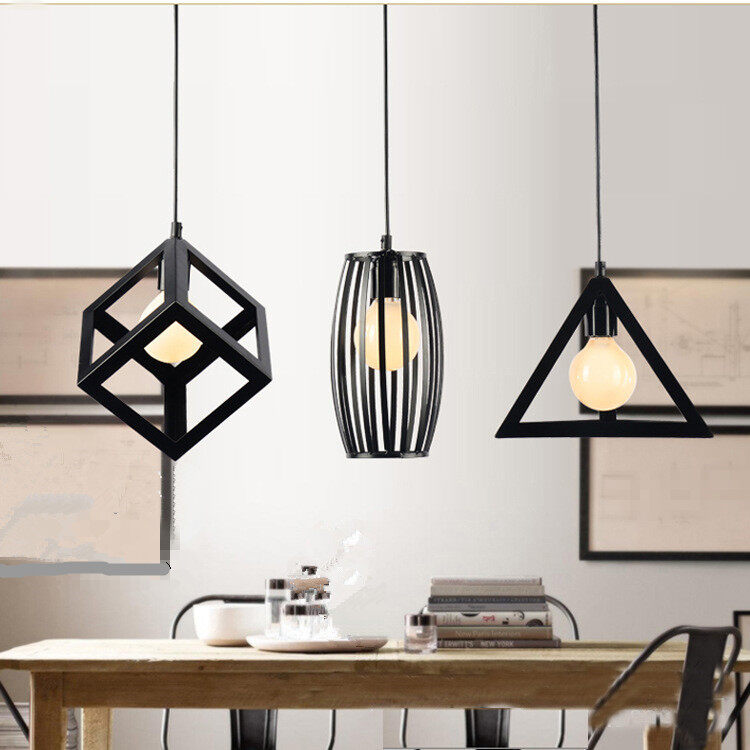HEIKESZ Retro Bar Loft Three-Head Creative Personalized Restaurant American Country Industrial Style Chandelier american style retro outdoor indoor retro bedroom lamp american-style Industrial wind