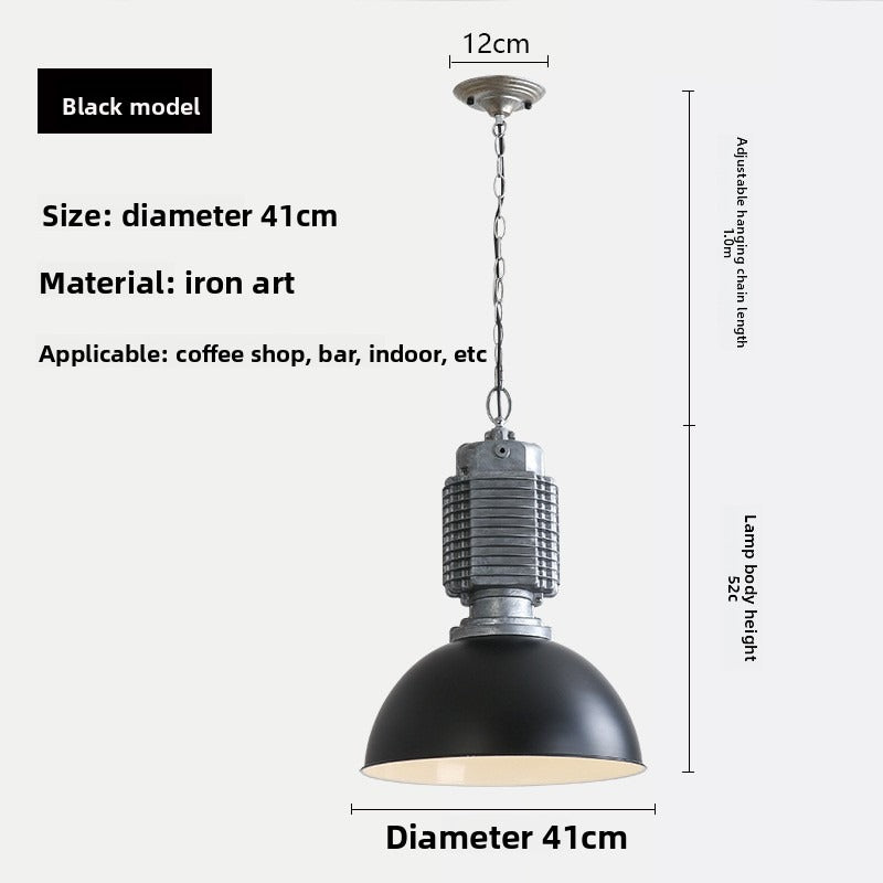 HEIKESZ Vintage Industrial Cast Aluminum Ceiling Light Wholesale Retro Pendant Lamp For Restaurant Bar Living Room Clothing Store Creative Lighting