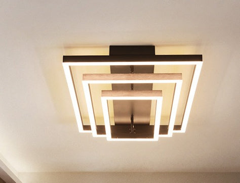 HEIKESZ Living room lights, simple modern atmosphere creative Nordic rectangular hall ceiling lamps 2020 new lamp lighting fixtures for celling lights