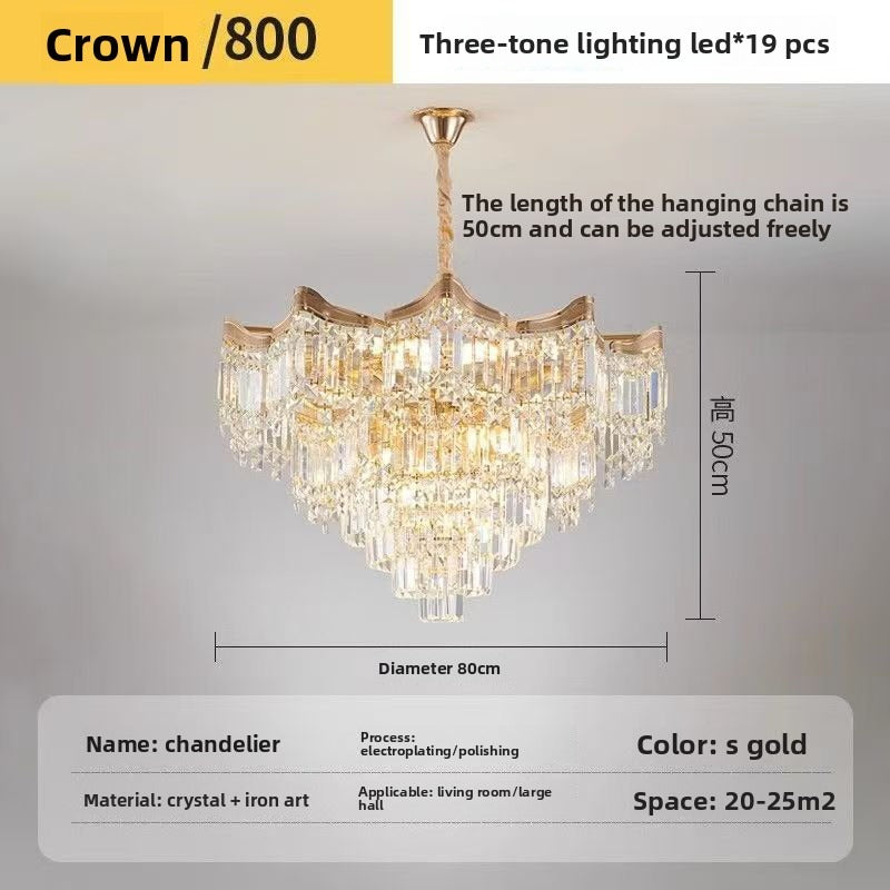 HEIKESZ New French Chandelier Crystal Ceiling Light for Dining Room Living Room Hall Hotel Wedding Luxury Villa Lighting Manufacturer